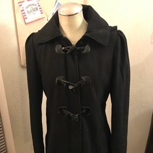 Guess wool pea coat, medium, minor piling